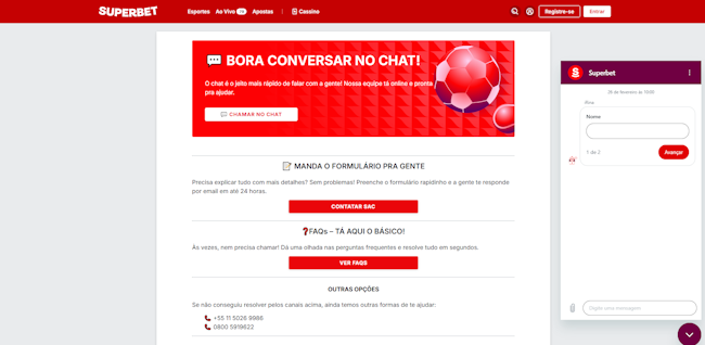 Blaze aposta online